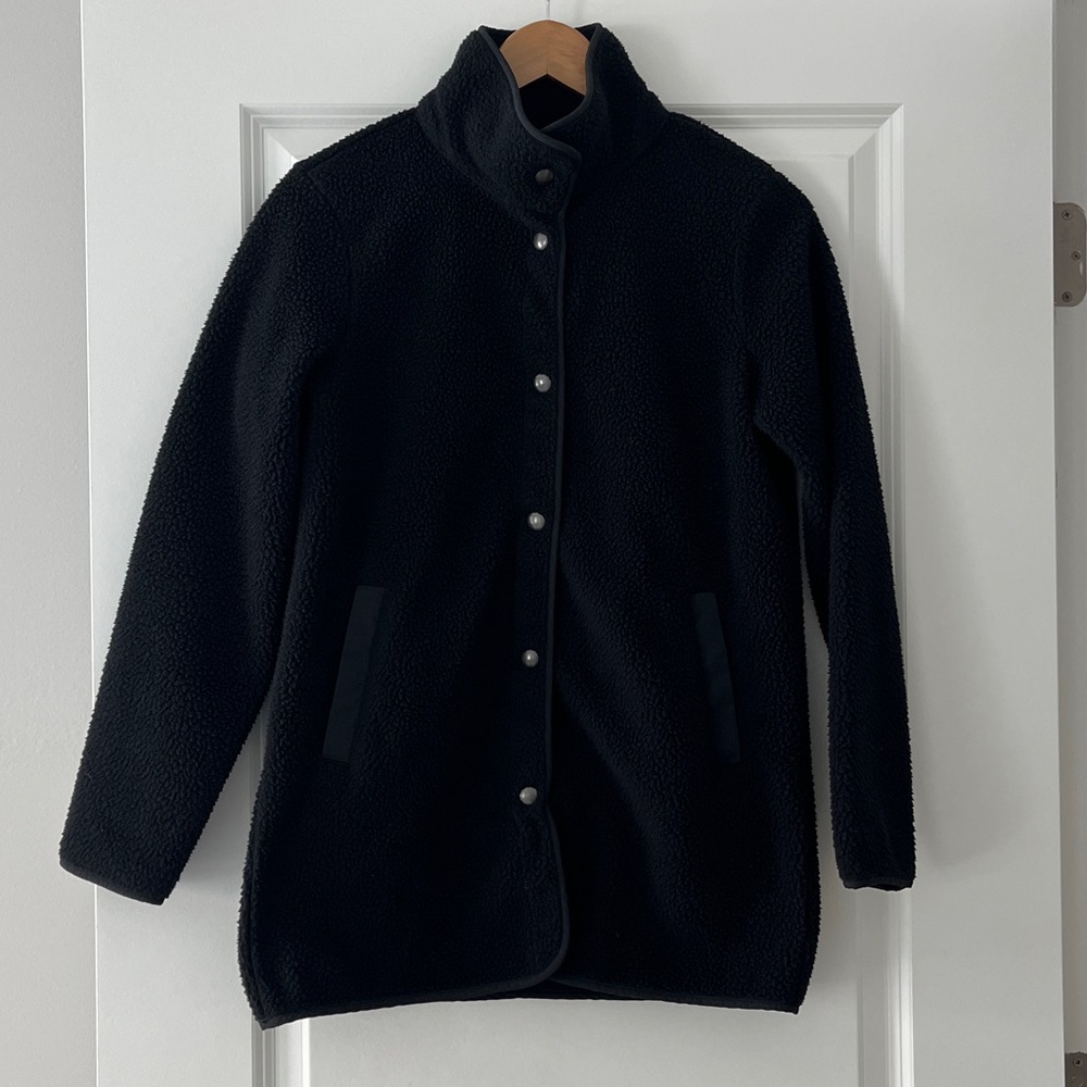 J. Crew Black Sherpa Fleece